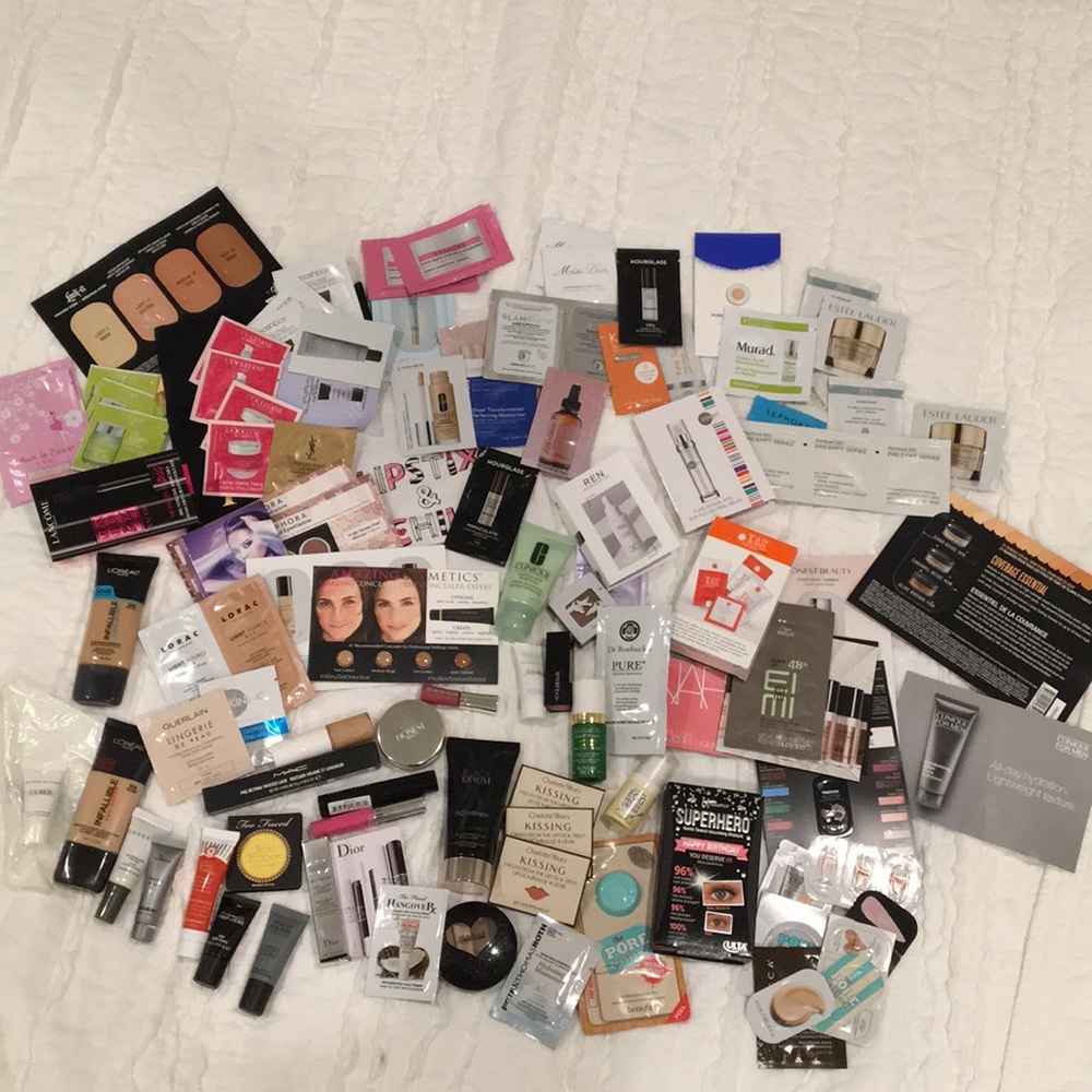 Lot of Full Size and Sample Makeup & Skincare